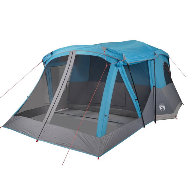 vidaXL Tent met luifel 4-persoons waterdicht blauw