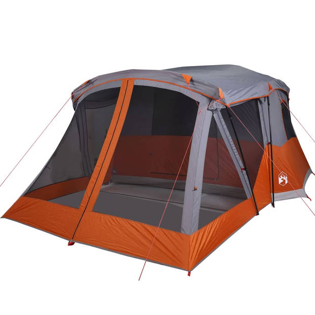 vidaXL Tent met luifel 4-persoons waterdicht oranje