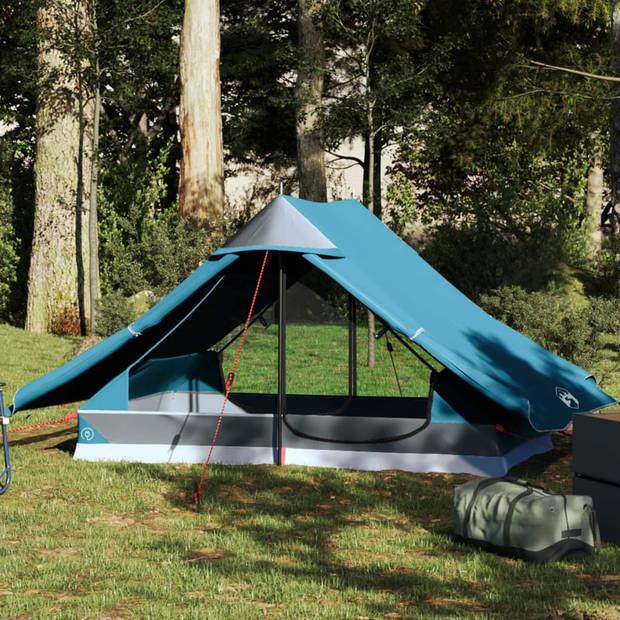 vidaXL Tent 2-persoons waterdicht blauw