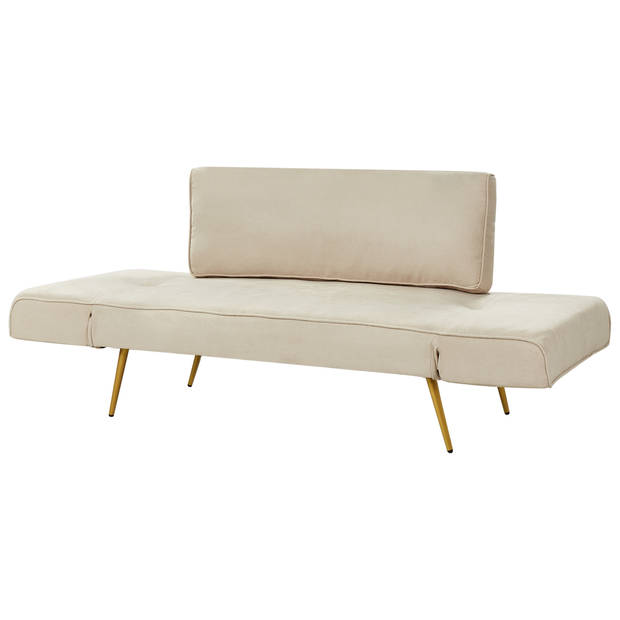 Beliani SAARELA - Slaapbank-Beige-Polyester