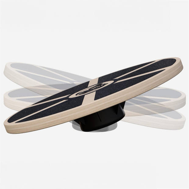 Gorilla Sports Balance Board - Balansbord - Balanstrainer - Hout - ø 40 cm