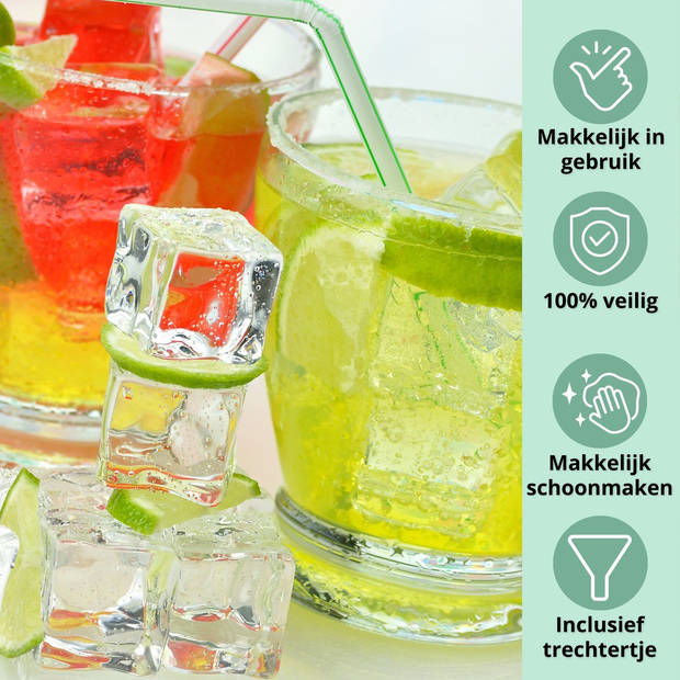 Luxe Ijsblokvorm - rozen - Decoratieve ijsblokmaker - Kindervriendelijk - Cocktails - Roos - Ijs