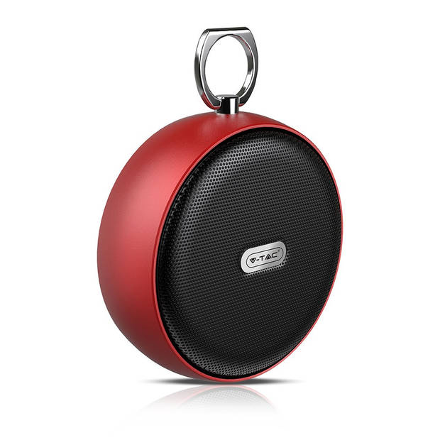 V-TAC VT-6211-RD Bluetooth-luidspreker - Clip - Rood - 4W - 800mAh