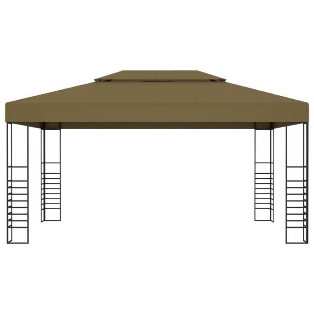 vidaXL Prieel 180 g/m² 3x4 m taupe