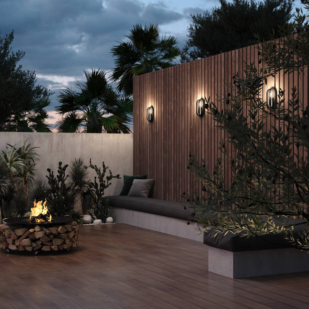 Maytoni Outdoor - Wandlamp Candle - Grafiet