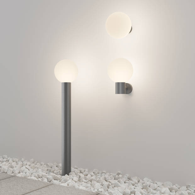 Maytoni Outdoor - Wandlamp Bold - Grijs - Ø20