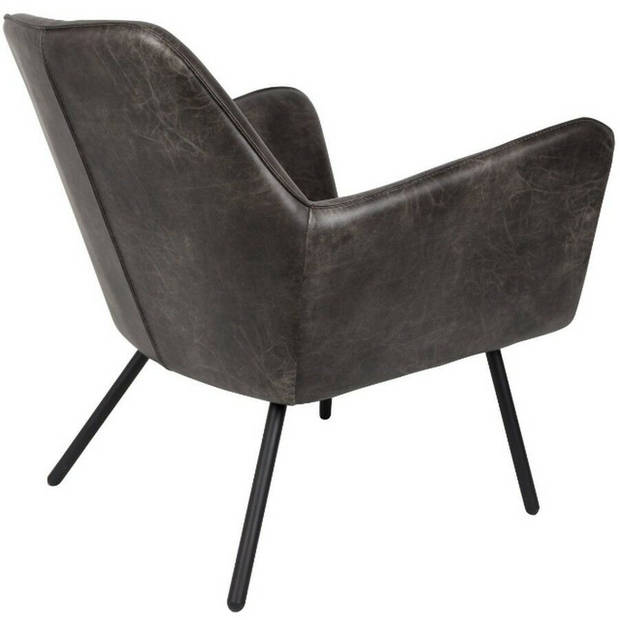 Berg fauteuil PU-leer donkergrijs