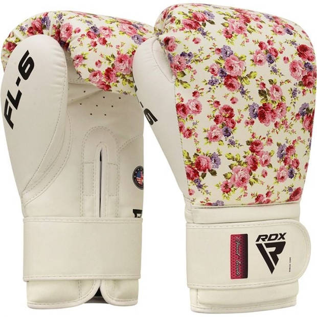 RDX Sports FL6 Floral Bokshandschoenen - Wit 10 oz