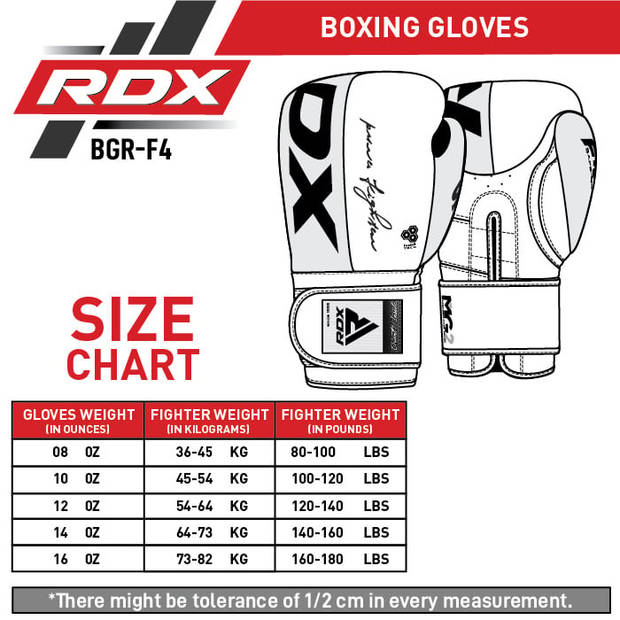 RDX Sports F4 Bokshandschoenen Sparring Kastanjebruin - 10 oz