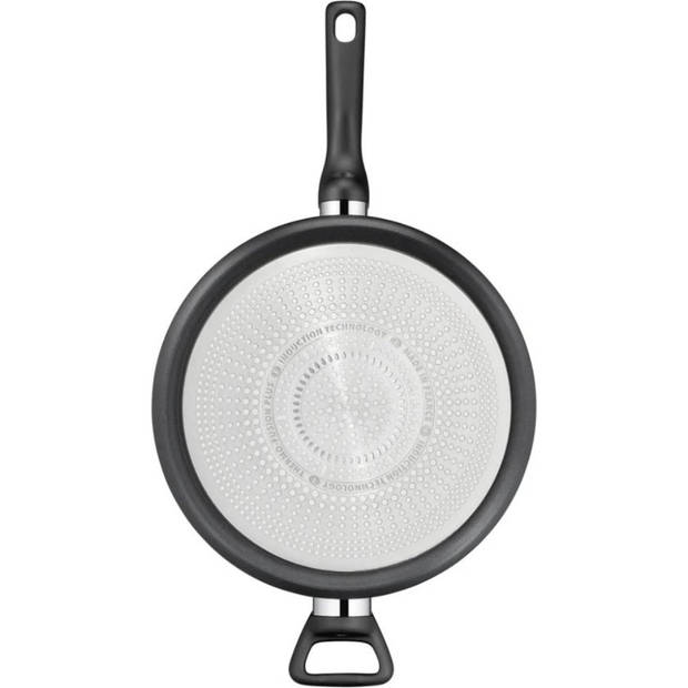 Tefal Hard Titanium Pro Hapjespan met Deksel - Ø28cm - Inductie - Aluminium - Zwart