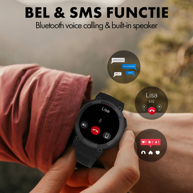 Denver Smartwatch - Android iOS - GPS - Volledige Belfunctie - Sporthorloge - Hartslagmeter - Slaapmonitor - SWG339