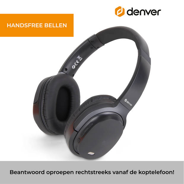 Denver Bluetooth Koptelefoon - Active Noise Canceling - Draadloos - Handsfree Bellen - BTN210