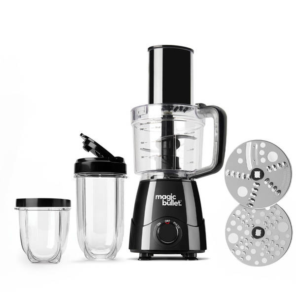 magic bullet Kitchen Express – 2-in-1 – Blender met Foodprocessor – Zwart – incl. Bekers To Go