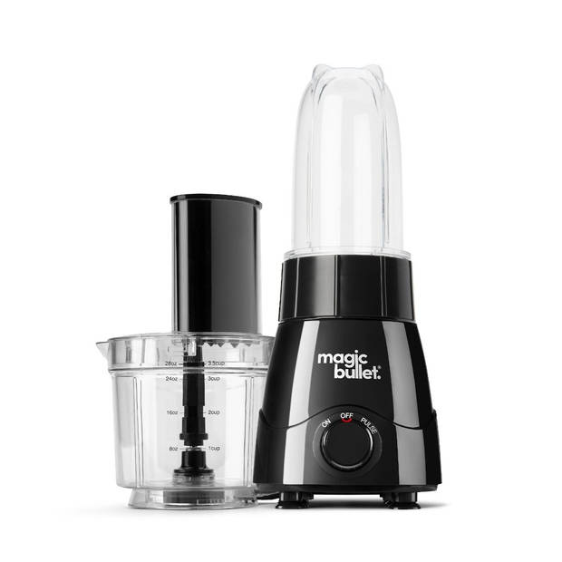 magic bullet Kitchen Express – 2-in-1 – Blender met Foodprocessor – Zwart – incl. Bekers To Go