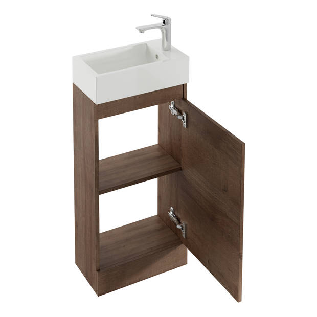 Badplaats Toiletmeubel Peru 40cm - bruin eiken