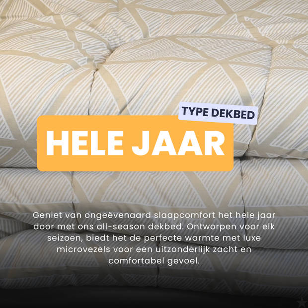 HappyBed Nairobi 140x220 - Wasbaar dekbed zonder overtrek - Bedrukt dekbed zonder hoes