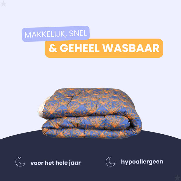 HappyBed Toffee 200x220 - Wasbaar dekbed zonder overtrek - Bedrukt dekbed zonder hoes