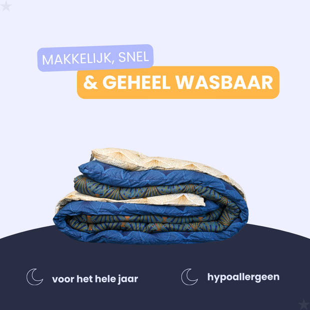 HappyBed Opal 200x220 - Wasbaar dekbed zonder overtrek - Bedrukt dekbed zonder hoes