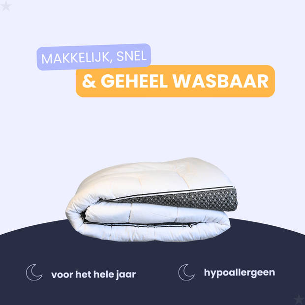 HappyBed Casta 200x220 - Wasbaar dekbed zonder overtrek - Bedrukt dekbed zonder hoes