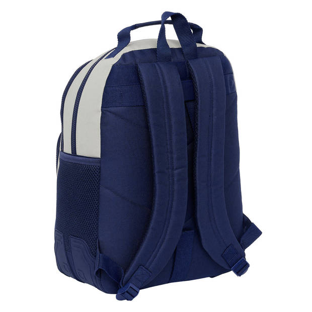 Schoolrugzak Benetton Varsity Grijs Marineblauw 32 x 42 x 15 cm