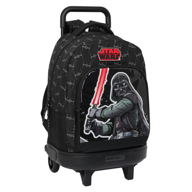 Schoolrugzak met Wielen Star Wars The fighter Zwart 33 X 45 X 22 cm