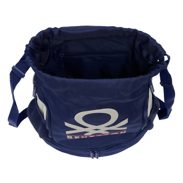 Kinderrugzak Benetton Varsity Grijs Marineblauw 35 x 40 x 1 cm