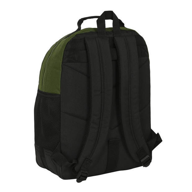 Schoolrugzak Safta Dark forest Zwart Groen 32 x 42 x 15 cm