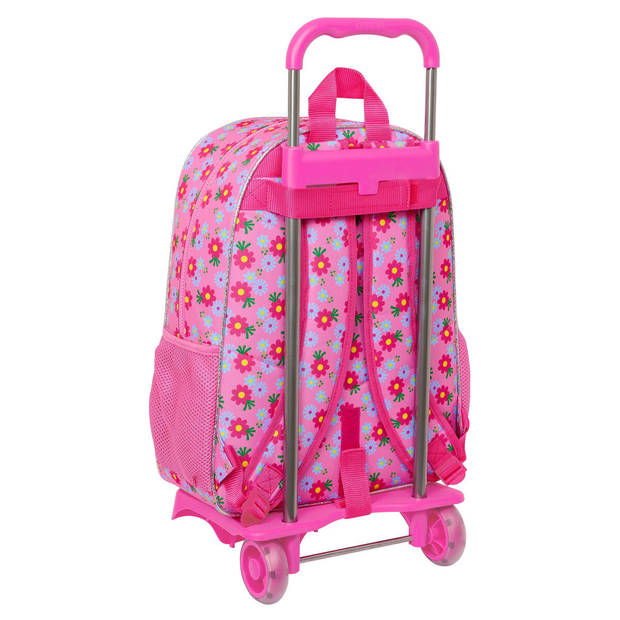 Schoolrugzak met Wielen Trolls Roze 33 x 42 x 14 cm