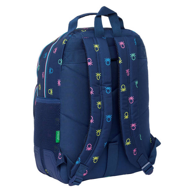 Schoolrugzak Benetton Cool Marineblauw 32 x 42 x 15 cm