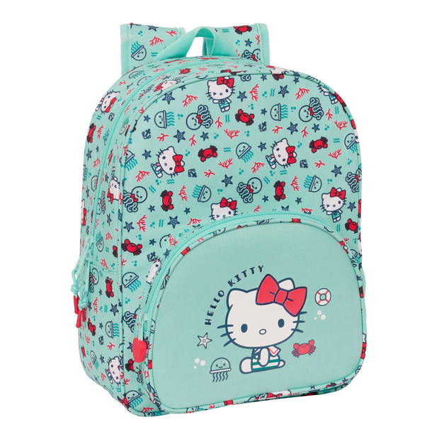 Schoolrugzak Hello Kitty Sea lovers Turkoois 26 x 34 x 11 cm