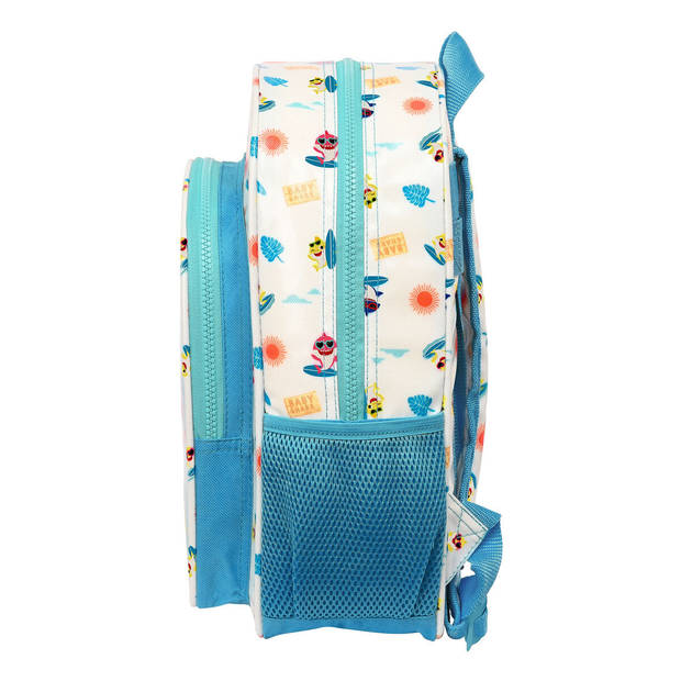 Schoolrugzak Baby Shark Surfing Blauw Wit 26 x 34 x 11 cm