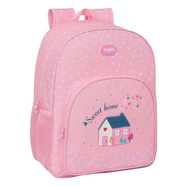 Schoolrugzak Glow Lab Sweet home Roze 33 x 42 x 14 cm