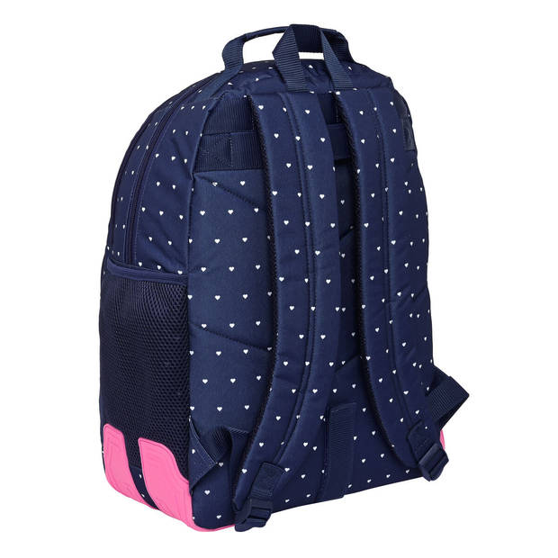 Schoolrugzak Safta Paris Roze Marineblauw 32 x 42 x 15 cm