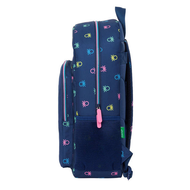 Schoolrugzak Benetton Cool Marineblauw 30 x 46 x 14 cm