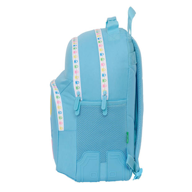 Schoolrugzak Benetton Spring Celeste 32 x 42 x 15 cm