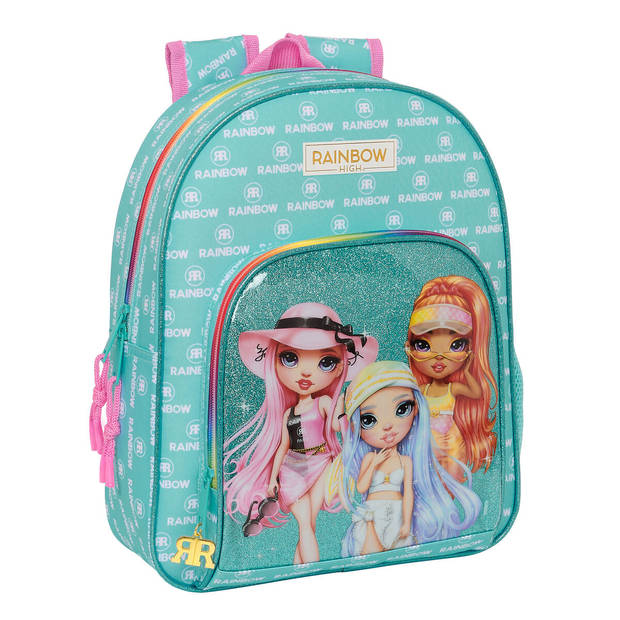 Schoolrugzak Rainbow High Paradise Turkoois 28 x 34 x 10 cm