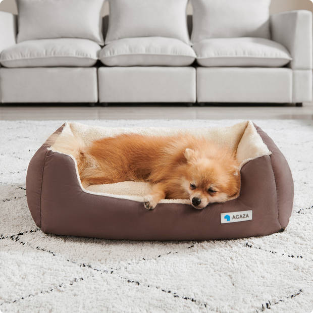 Hondenmand – Dierenbed – Medium - 70 cm Lang x 55 cm Breed – Bruin