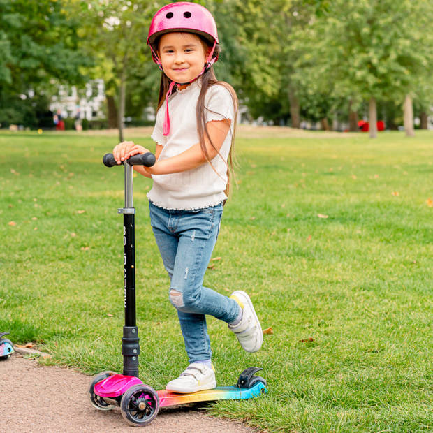 BOLDCUBE Kinderstep met 3 wielen - Candy Floss - voor jongens & meisjes van 5 -10 jaar