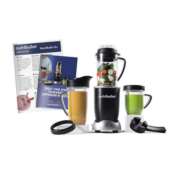 Nutribullet Rx Blender - Soepmaker - 1700 Watt - Warme en Koude bereidingen - 10-delig