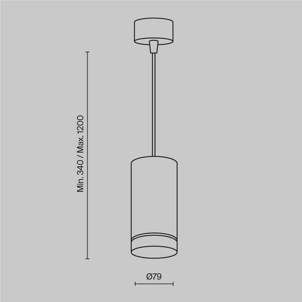 Maytoni Technical - Hanglamp Orlo - Wit - Ø7,9