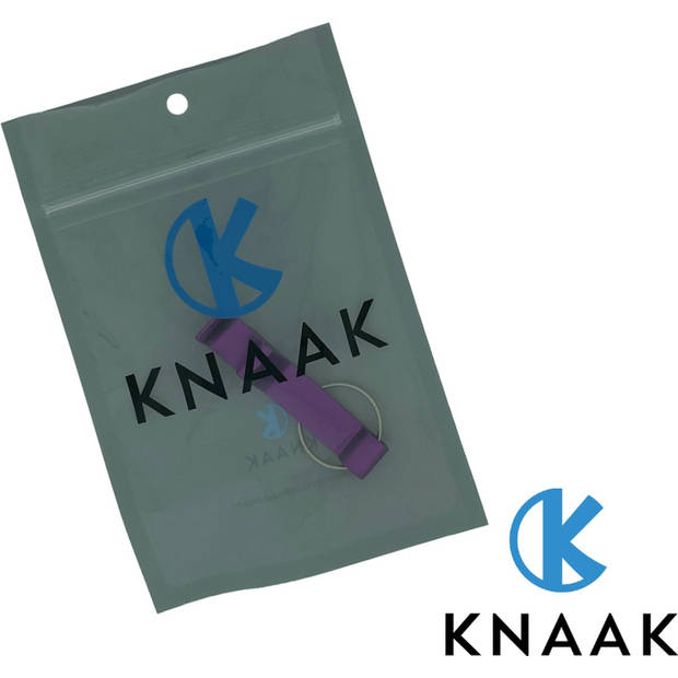 Knaak Bier Sleutelhanger - Bieropener - Beer Opener - Flesopener - Keychain - Paars