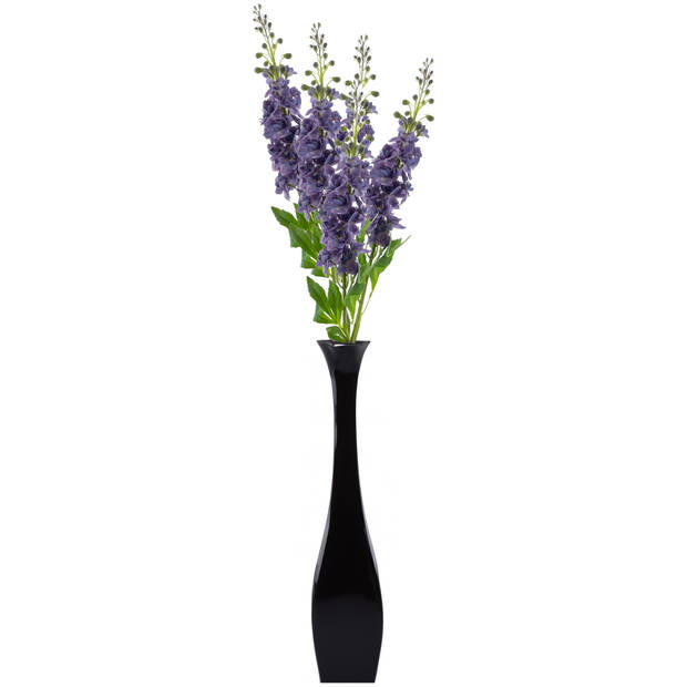 Bellatio Design Kunstbloem bloesemtak ridderspoor - 87 cm - paars - kunst zijdebloemen - Kunstbloemen