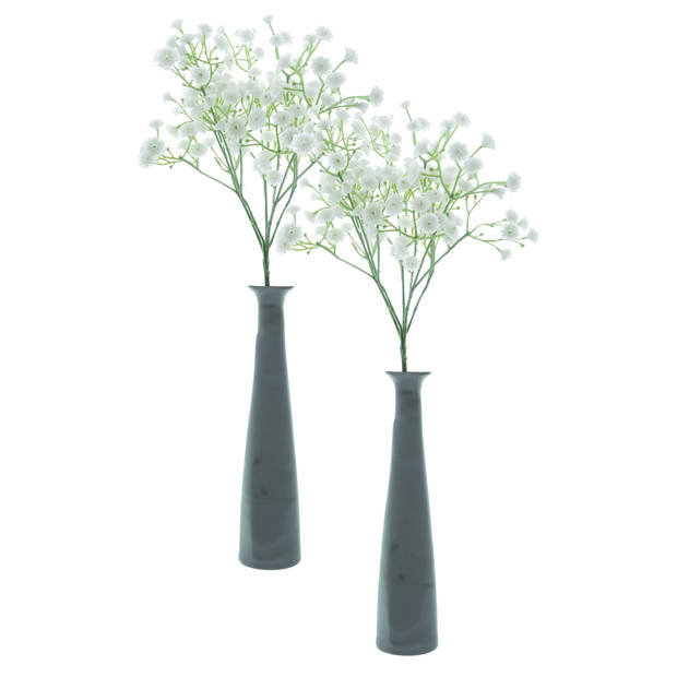 Bellatio Design Kunstbloem Gipskruid Muralis - 30 cm - wit - losse tak - kunst zijdebloem - Gypsophila - Kunstbloemen