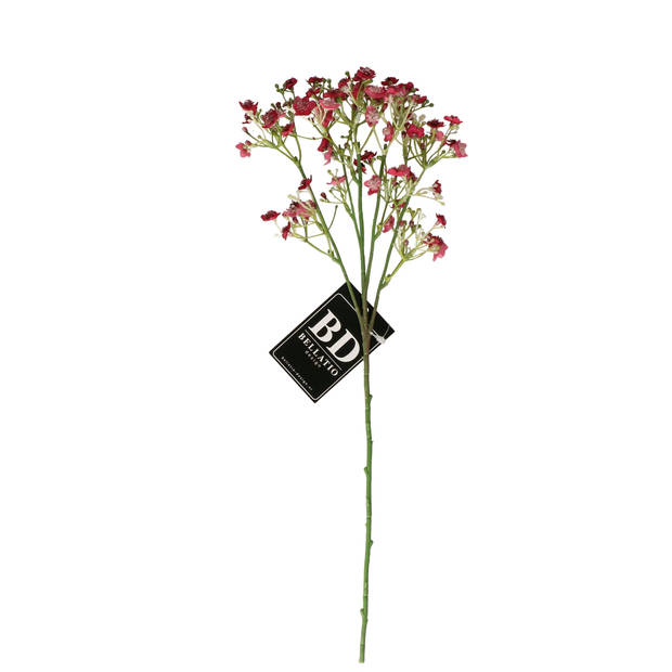 Bellatio Design Kunstbloem Gipskruid Viette - 45 cm - paars - tak - kunst zijdebloem - Gypsophila - Kunstbloemen