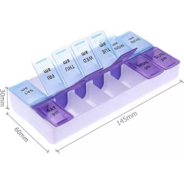 Knaak Medicijnendoosje / 14 vakken 7 dagen