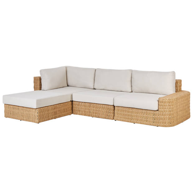 Beliani OLIVERI - Loungeset-Beige-PE rotan