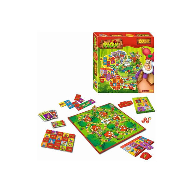 Kabouter Plop bordspel - 20 in 1 spel - 20 spellen