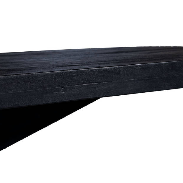 Giga Meubel - Eettafel Ovaal - Zwart Mangohout - 300x100x78 - Barn