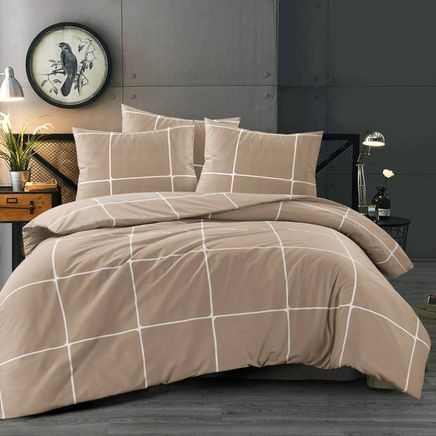 Day Dream Stan - Dekbedovertrek - Eenpersoons - 140x200/220 cm - Beige