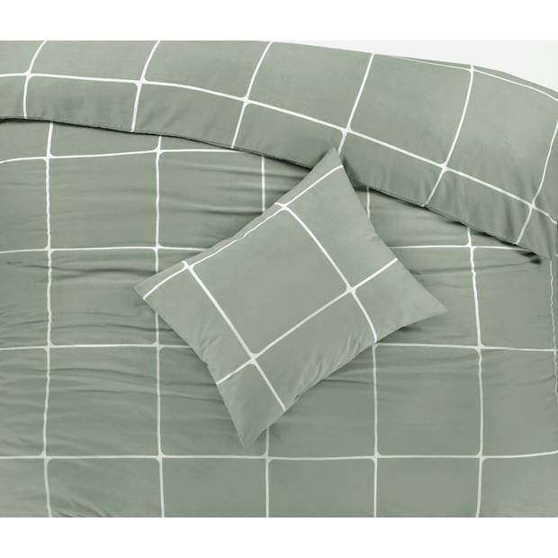 Day Dream Stan - Dekbedovertrek - Eenpersoons - 140x200/220 cm - Groen